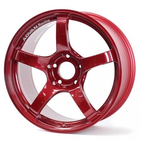 Advan Racing TC4 Candy Red & Ring Wheel (18×10 5-114.3 +25)
