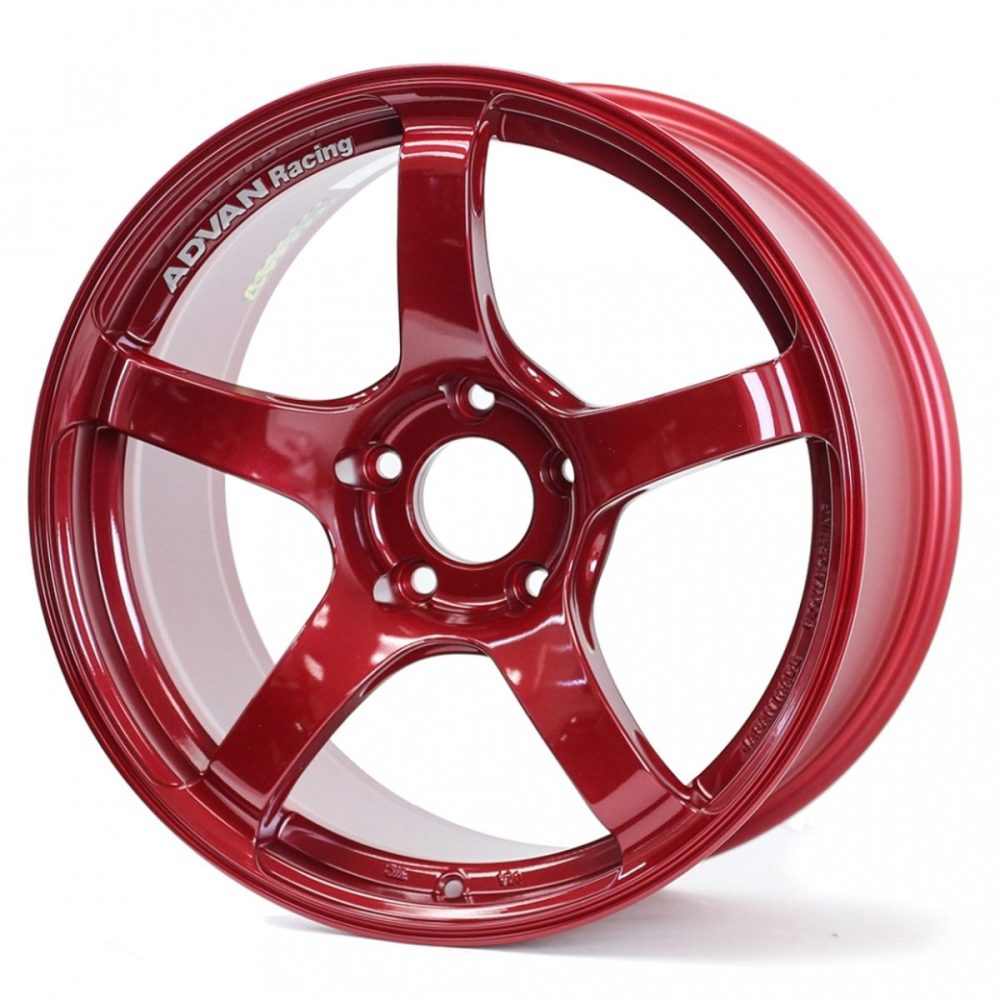 Advan Racing TC4 Candy Red & Ring Wheel (17x7.5 4-98 +35)