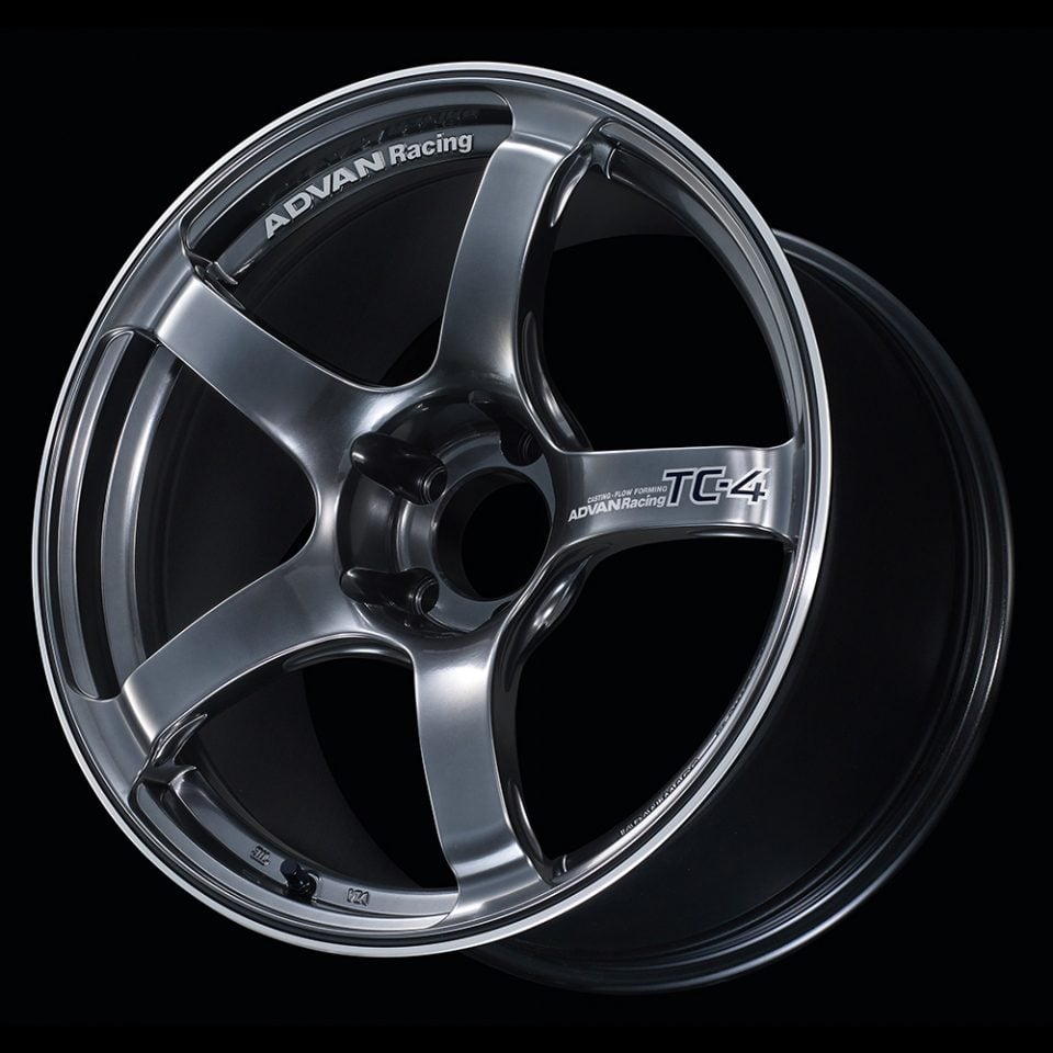 Advan TC4 17x8.0 +45 5-100 Black Gunmetallic & Ring Wheel