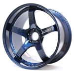 Advan Racing Titanium Blue Wheel GT Premium Version (20x9.5 +28 5-114.3) Side View Detail