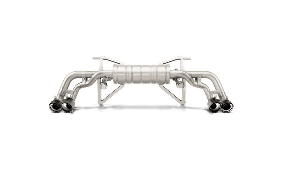Akrapovič Titanium Slip-On Line Exhaust System w/ Carbon Tips for LP580-2 Lamborghini Huracan