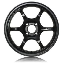 Advan RG-D2 17x7.5 +38 4-100 Semi Gloss Black Wheel main image 1