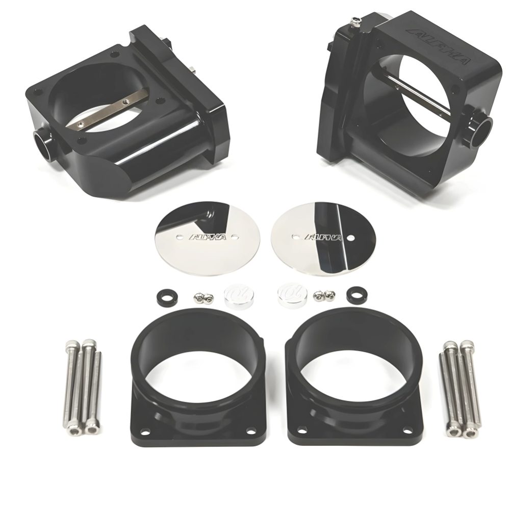 AMS Performance Billet Big Bore Throttle Body Set w/ Vibrant HD Flanges for R35 Nissan GT-R