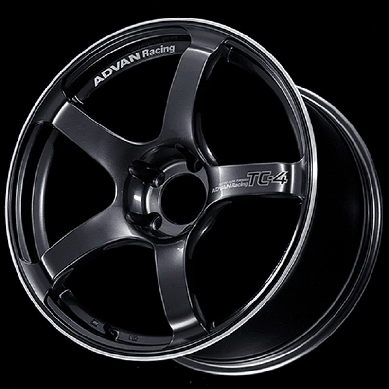 Advan TC4 18×8 +37 5-100 Racing Gun Metallic & Ring Wheel