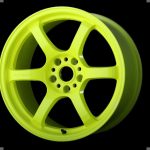 Gram Lights 57DR 17×9 +38 5-100 Luminous Yellow Wheel