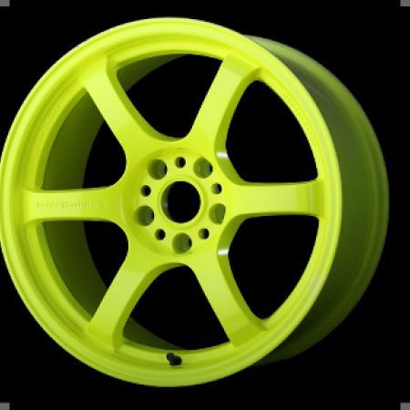 Gram Lights 57DR 17×9 +38 5-114.3 Luminous Yellow Wheel