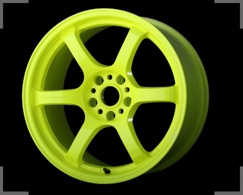 Gram Lights 57DR 17×9 +38 5-114.3 Luminous Yellow Wheel