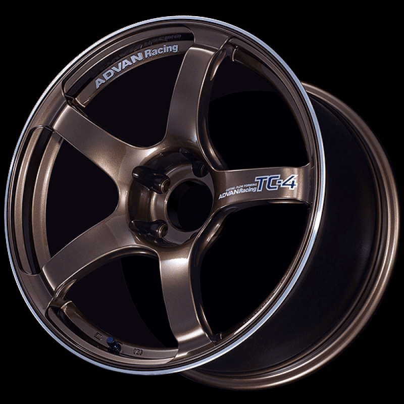 Advan TC4 18×9 +35 5-114.3 Racing Umber Bronze & Ring Wheel
