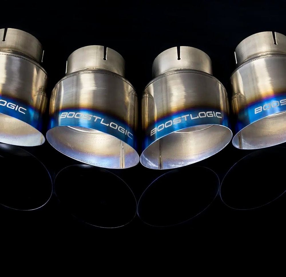 Boost Logic 4-Inch Titanium Exhaust System for R35 Nissan GT