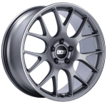 BBS CH-R Satin Titanium Polished Rim Protector Wheel (20x9 5x120 +29)