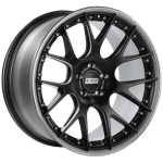 BBS CH-RII Satin Black Center / Platinum Lip SS Rim Protector Wheel (21x10.5 5x120 +35)