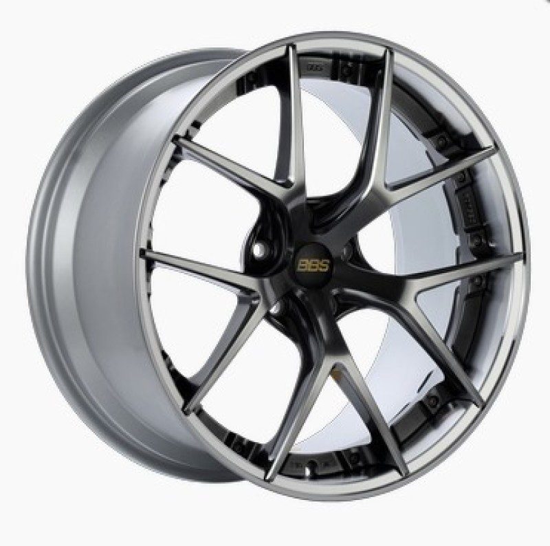BBS RI-S 20×10 5×112 ET38 Diamond Black Center / Diamond Cut Lip Wheel -82mm PFS/Clip Required