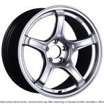 SSR GTX03 18×9.5 5×100 38mm Offset Platinum Silver Wheel