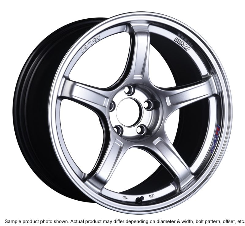 SSR GTX03 18×10.5 5×114.3 12mm Offset Platinum Silver Wheel