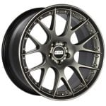 BBS CH-RII Satin Platinum Center Black Lip SS Rim Protector Wheel (22x11.5 5x130 +50)