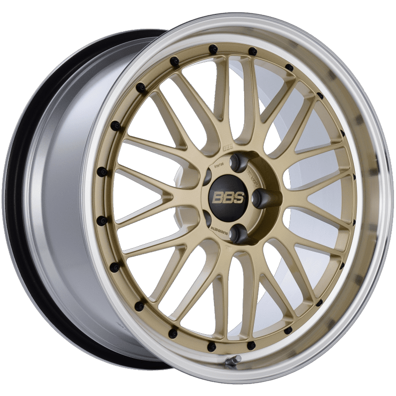 BBS LM Diamond Gold Center / Diamond Cut Lip Wheel (20x9.5 5x114.3 +40)