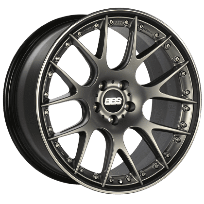 BBS CH-RII 22×10.5 5×112 ET18 / 66.5 CB Satin Platinum Center Black Lip SS Rim Protector Wheel