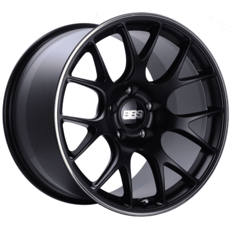 BBS CH-R Satin Black Polished Rim Protector Wheel (20x12 CL +44)
