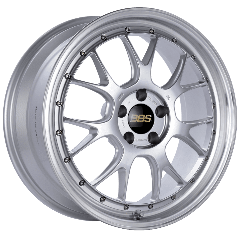 BBS LM-R 19×8.5 5×112 ET38 Diamond Silver Center Diamond Cut Lip Wheel -82mm PFS/Clip Required