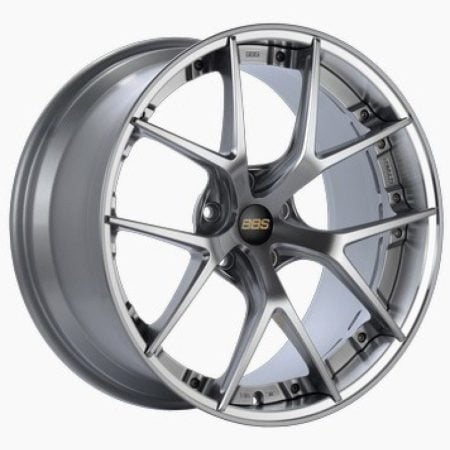 BBS RI-S Diamond Silver Center Diamond Cut Lip Wheel (20×8.5 5-112 +22)