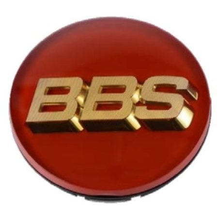 BBS 56mm Center Cap in Red / Gold