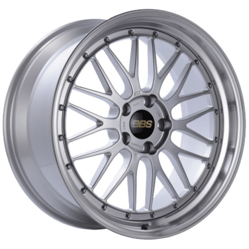 BBS LM Diamond Silver Center / Diamond Cut Lip Wheel (19x8.5 5x130 +50)