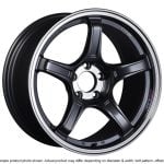 SSR GTX03 18×10.5 5×114.3 12mm Offset Black Graphite Wheel