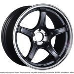 SSR GTX03 18×9.5 5×100 38mm Offset Black Graphite Wheel