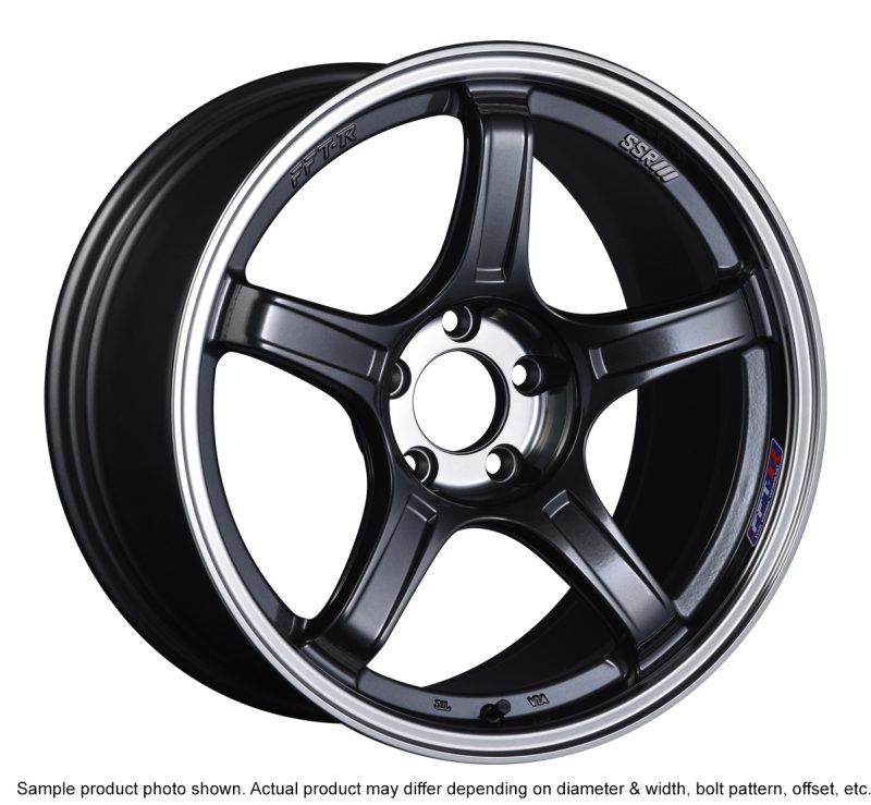 SSR GTX03 18×10.5 5×114.3 22mm Offset Black Graphite Wheel