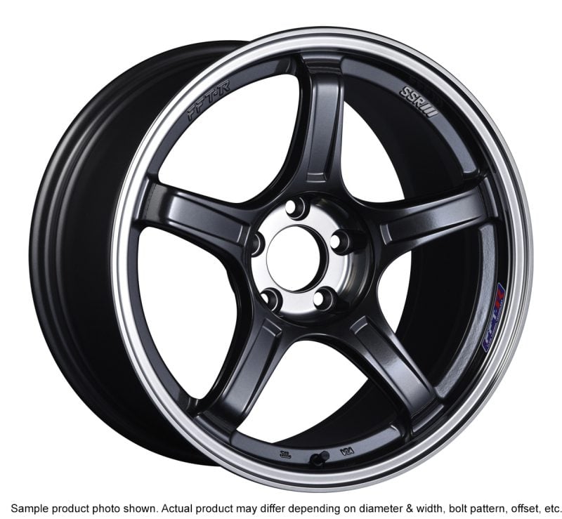 SSR GTX03 18×9.5 5×114.3 12mm Offset Black Graphite Wheel