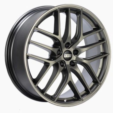 BBS CC-R Satin Platinum Polished Cut Polished Rim Protector Wheel (20×8.5 5×114.3 +40)