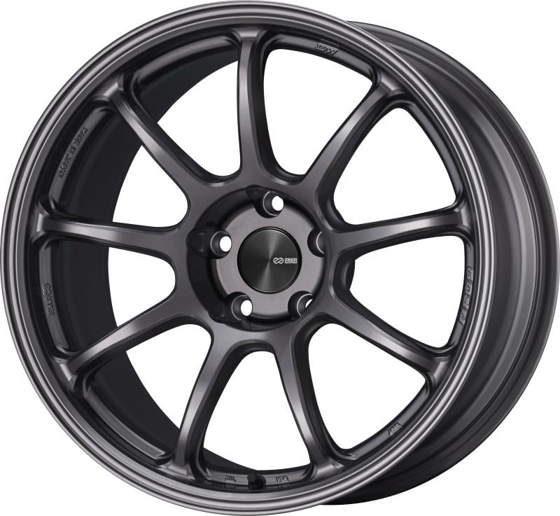 Enkei PF09 18×9.5 5×114.3 27mm Offset 75mm Bore Dark Silver Wheel