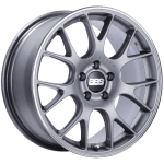 BBS CH-R Satin Titanium Polished Rim Protector Wheel (18x8.5 5x112 +38)