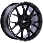 BBS CH-R Satin Black Polished Rim Protector Wheel (18x8.5 5x112 +47)