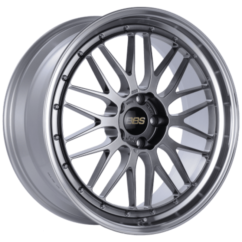 BBS LM 19×8.5 5×112 ET25 Diamond Black Center Diamond Cut Lip Wheel – 82mm PFS Required