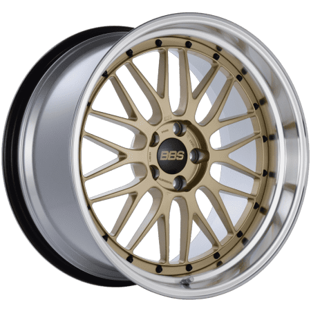 BBS LM Gold Center Diamond Cut Lip Wheel (20×10.5 5-114.3 +20)