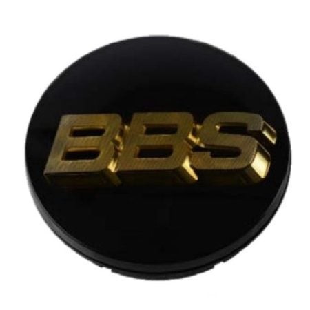 BBS 56mm Center Cap in Black / Gold