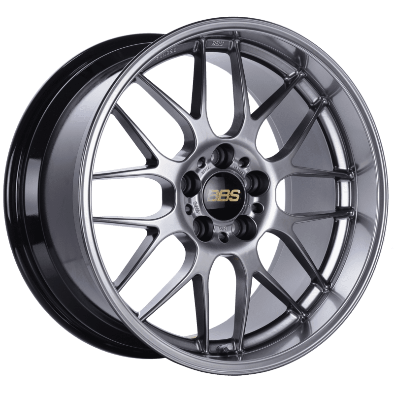 BBS RG-R 19×8.5 5×114.3 ET18 Diamond Black Wheel -82mm PFS/Clip Required