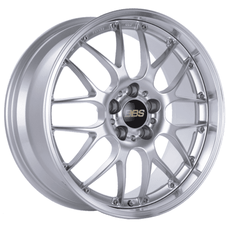 BBS RS-GT Diamond Silver Center / Diamond Cut Lip Wheel (18×11 5×130 +45)