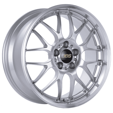 BBS RS-GT Diamond Silver Center Diamond Cut Lip Wheel (20×8.5 5-114.3 +43)
