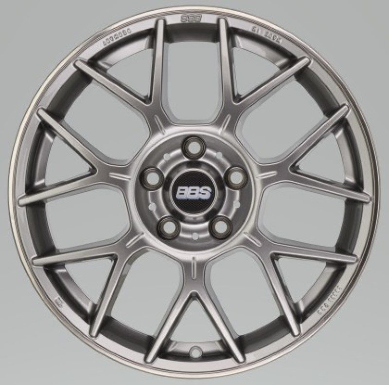 BBS XR 18×8 5×112 28mm Offset 82mm Bore PFS/Clip Req Gloss Platinum Wheel