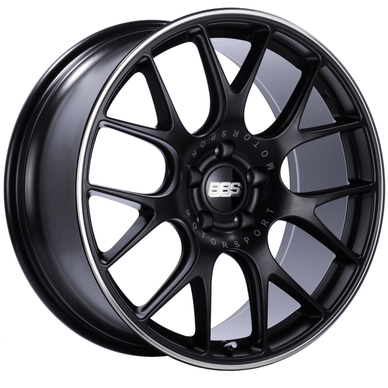 BBS CH-R Satin Black Polished Rim Protector Wheel (20x9 5x120 +29)