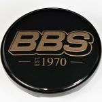 BBS Center Cap 70.6mm Black/Gold Est. 1970 Anniversary w/BBS Logo (4-Tab)