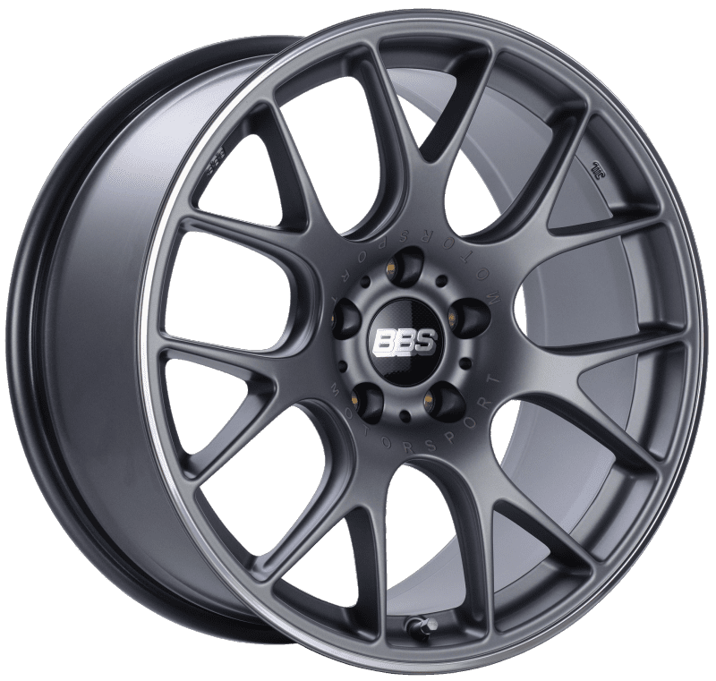 BBS CH-R Satin Titanium Polished Rim Protector Wheel (19x9.5 5x112 +35)