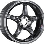 SSR GTX03 17×7.0 5×114.3 53mm Offset Black Graphite Wheel
