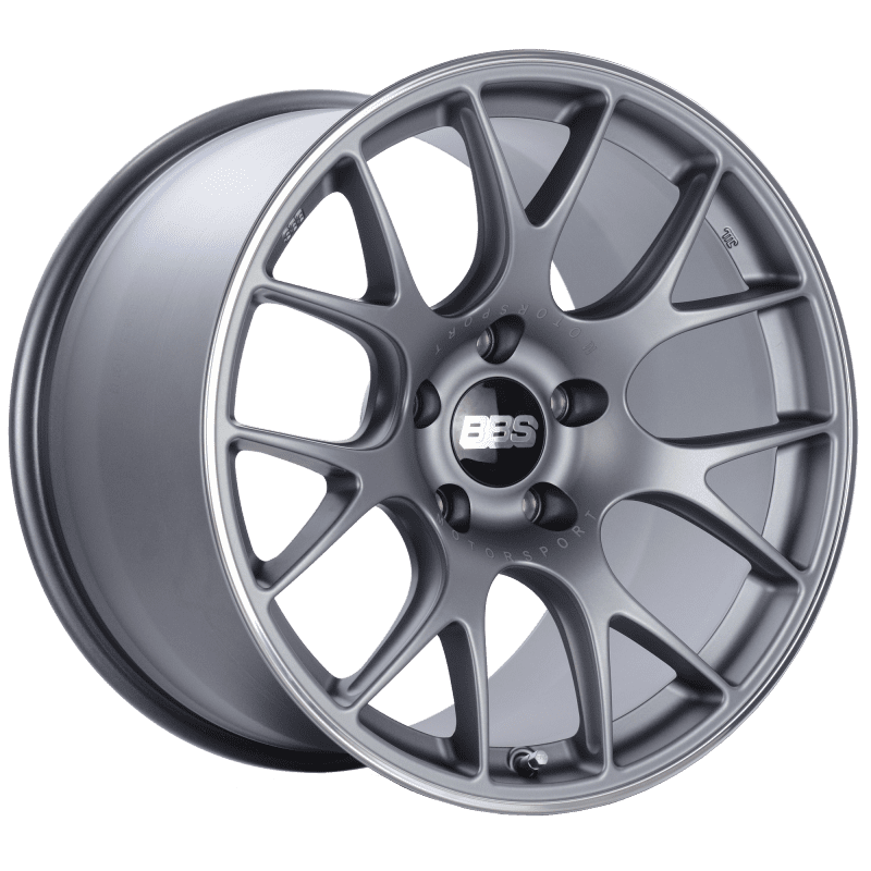 BBS CH-R 19×12 5×130 ET45 CB71.6 Satin Titanium Polished Rim Protector Wheel