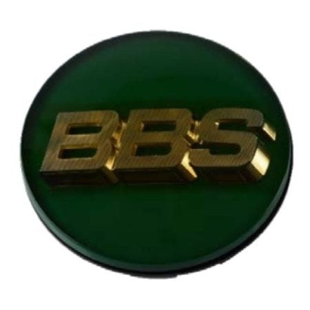 BBS 56mm Center Cap in Green / Gold