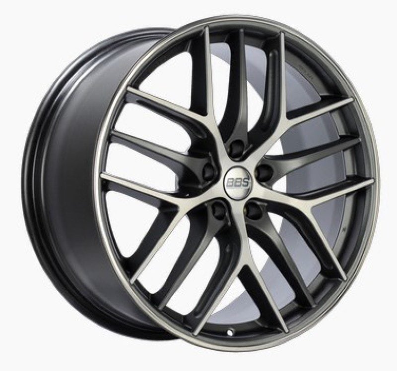 BBS CC-R 20×10.5 5×120 ET35 Satin Graphite Diamond Cut Polished Rim Protector Wheel -82mm PFS Req.