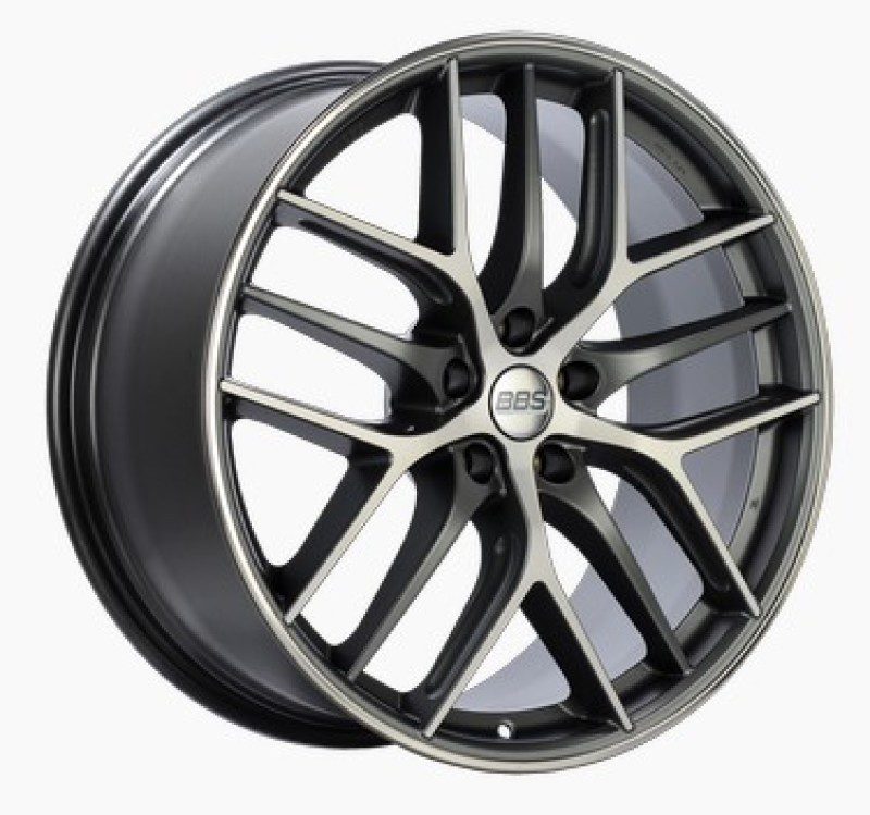 BBS CC-R Satin Graphite Diamond Cut Polished Rim Protector Wheel (20x9.5 5x112 +20)