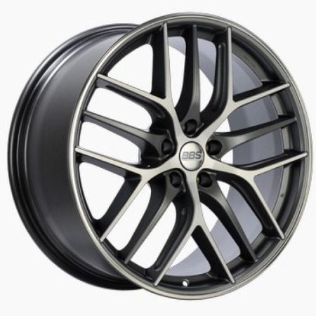 BBS CC-R Satin Graphite Diamond Cut Polished Rim Protector Wheel (20×9.5 5×114.3 +40)